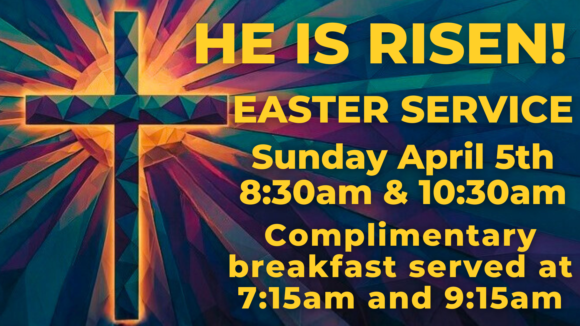 Easter Service with breakfast revised